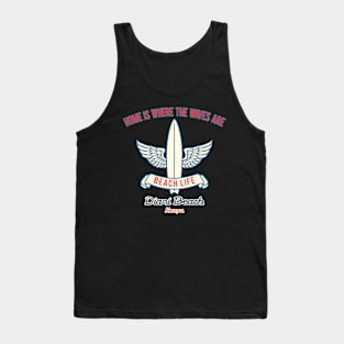 Diani Beach surf slogan Tank Top